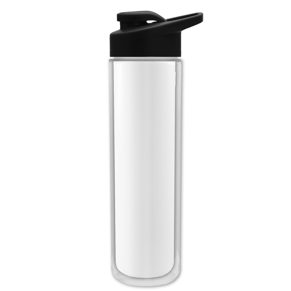 Garyline® Chiller Insulated Bottle with Drink-Thru Lid and Full-Color Insert - 16 oz.