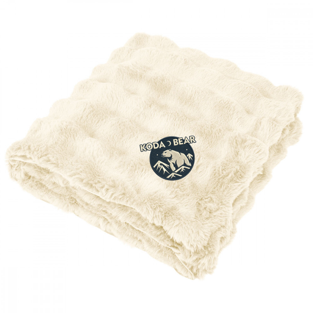 Faux Fur rPET Bubble Blanket