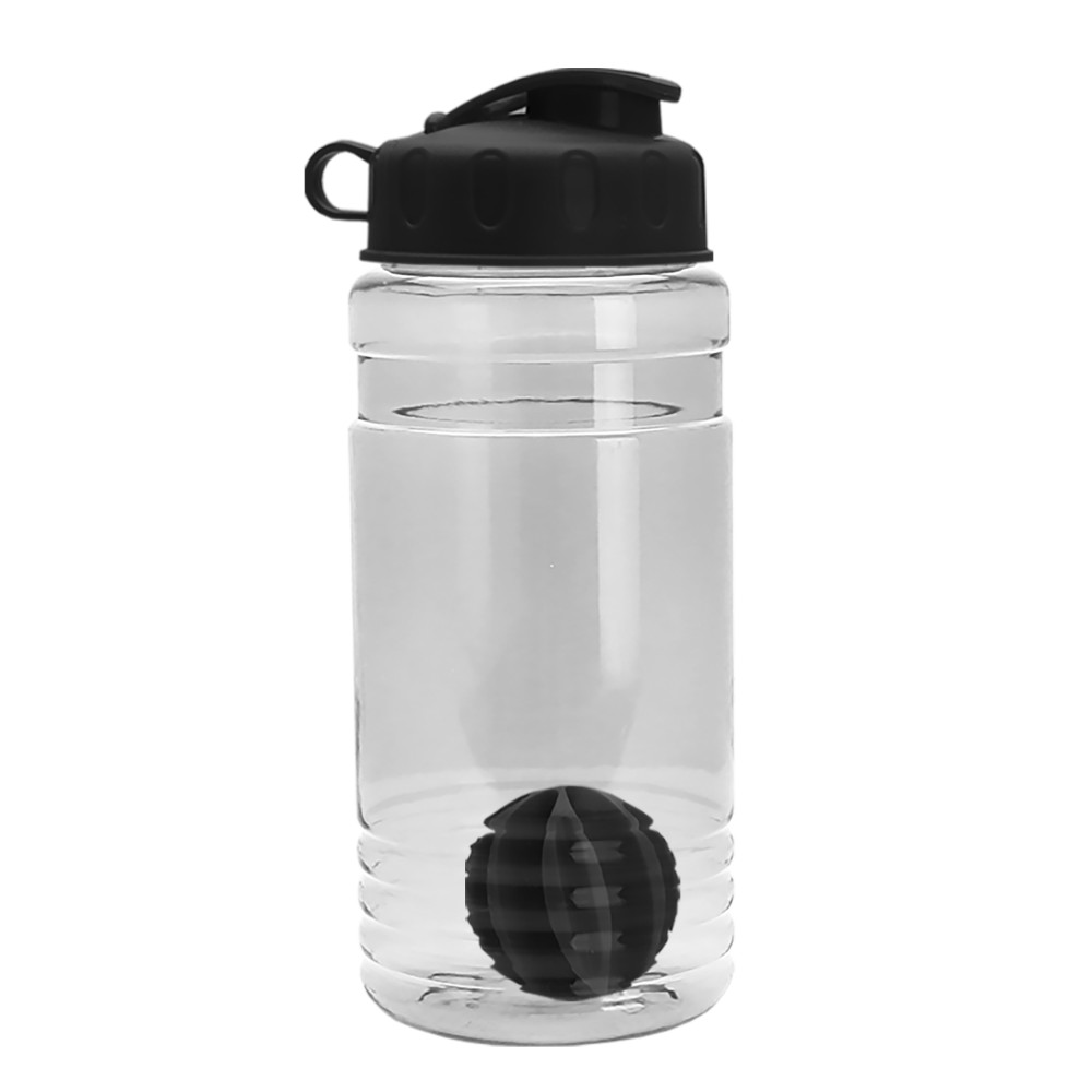 Garyline® Groove Tritan® Shaker Bottle with Flip-Top Lid and Mixing Ball - 20 oz. Garyline® Groove Tritan® Shaker Bottle with Flip-Top Lid and Mixing Ball - 20 oz.