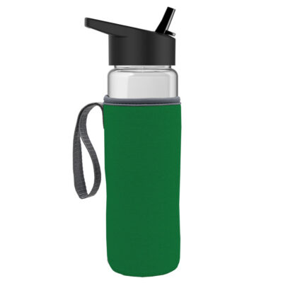 Garyline® Wave Tritan® Bottle with Flip-Straw Lid and Insulated Caddy - 24 oz.