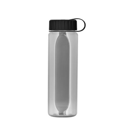 Garyline® Boss Embossed RPET Bottle with Tethered Lid - 26 oz.