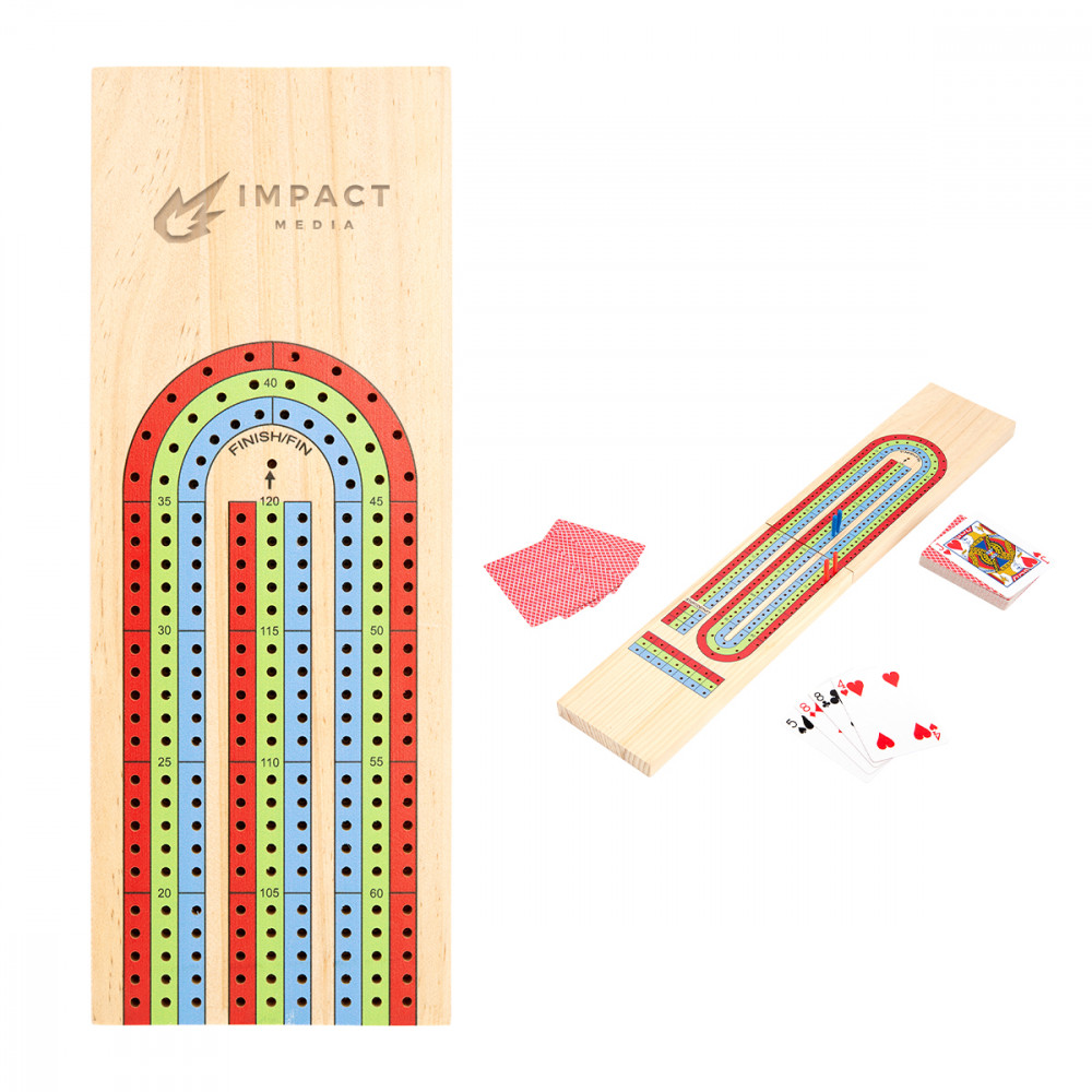 3-Track Travel Cribbage Game