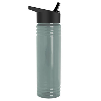 Garyline® Slim Fit RPET Bottle with Flip-Straw Lid - 24 oz.