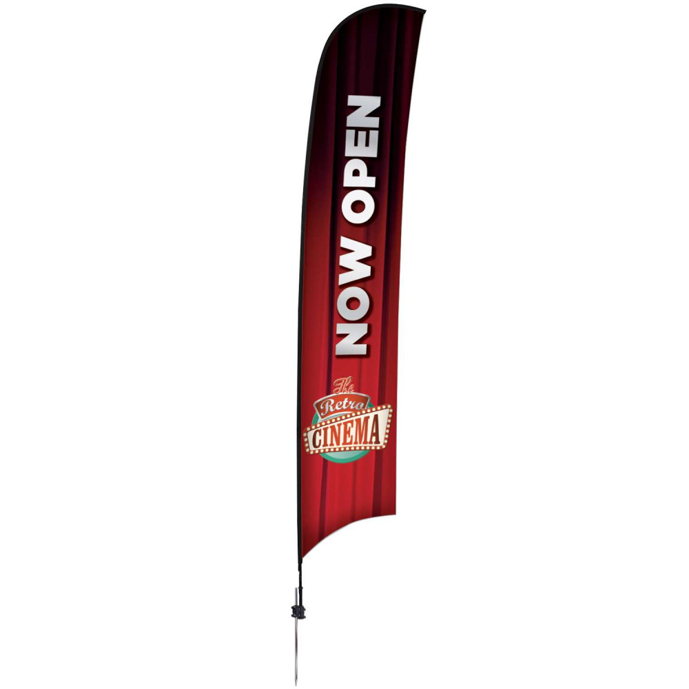 24-Hour Quick Ship 17' Premium Razor Sail Sign Kit (Single-Sided with Ground Spike) 24-Hour Quick Ship 17' Premium Razor Sail Sign Kit (Single-Sided with Ground Spike)