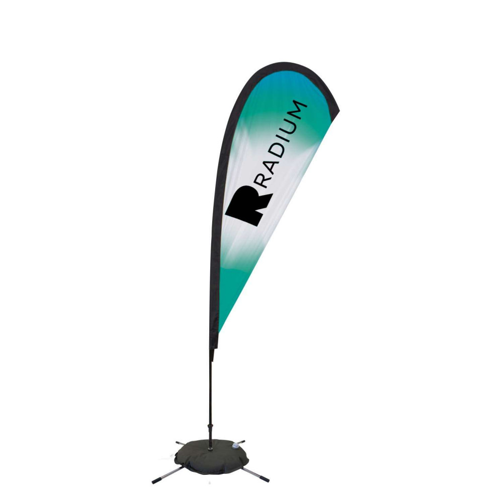 48-Hour Quick Ship 8' Premium Teardrop Sail Sign Kit (Single-Sided with Scissor Base) 48-Hour Quick Ship 8' Premium Teardrop Sail Sign Kit (Single-Sided with Scissor Base)