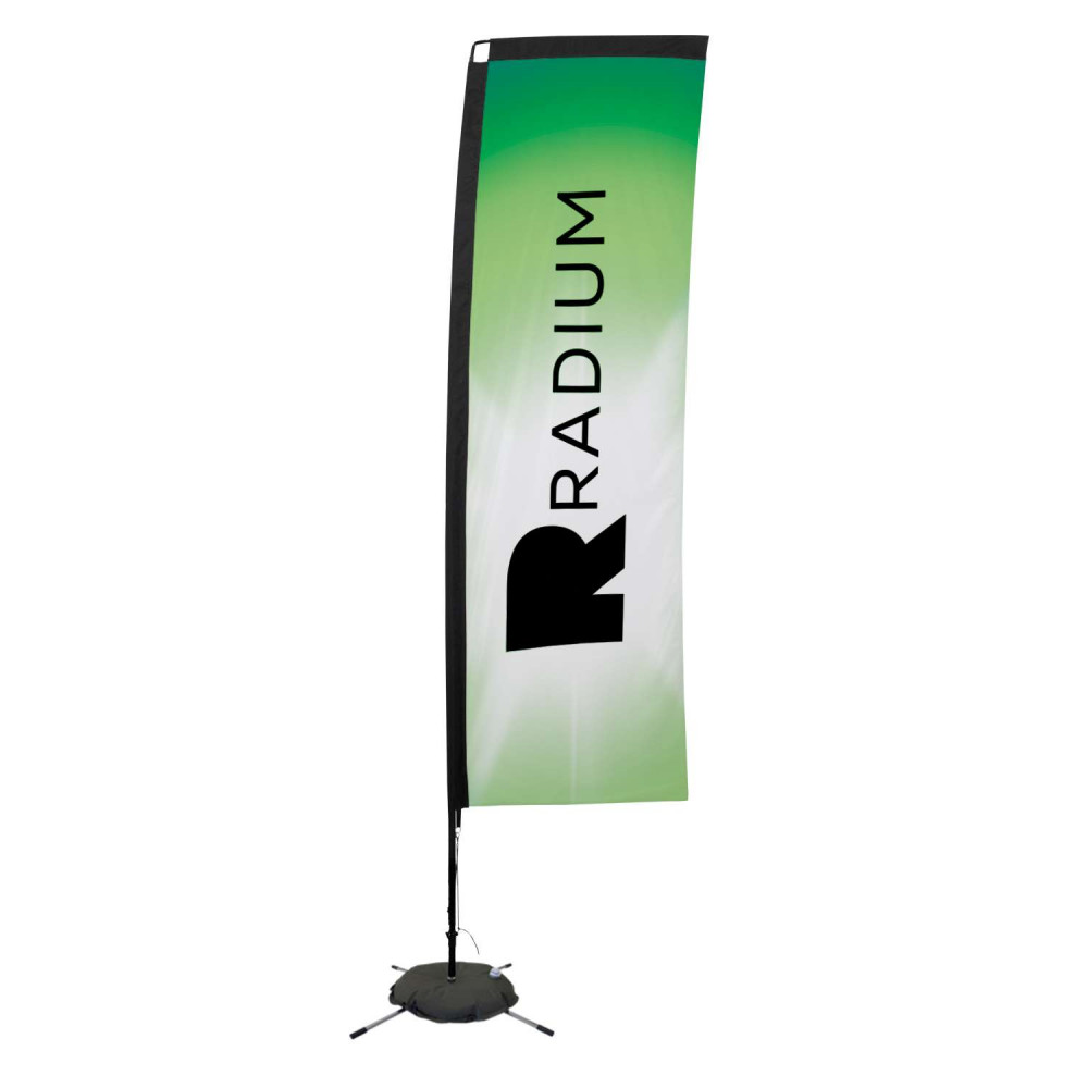 48-Hour Quick Ship 10' Premium Rectangle Sail Sign Kit (Single-Sided with Scissor Base)