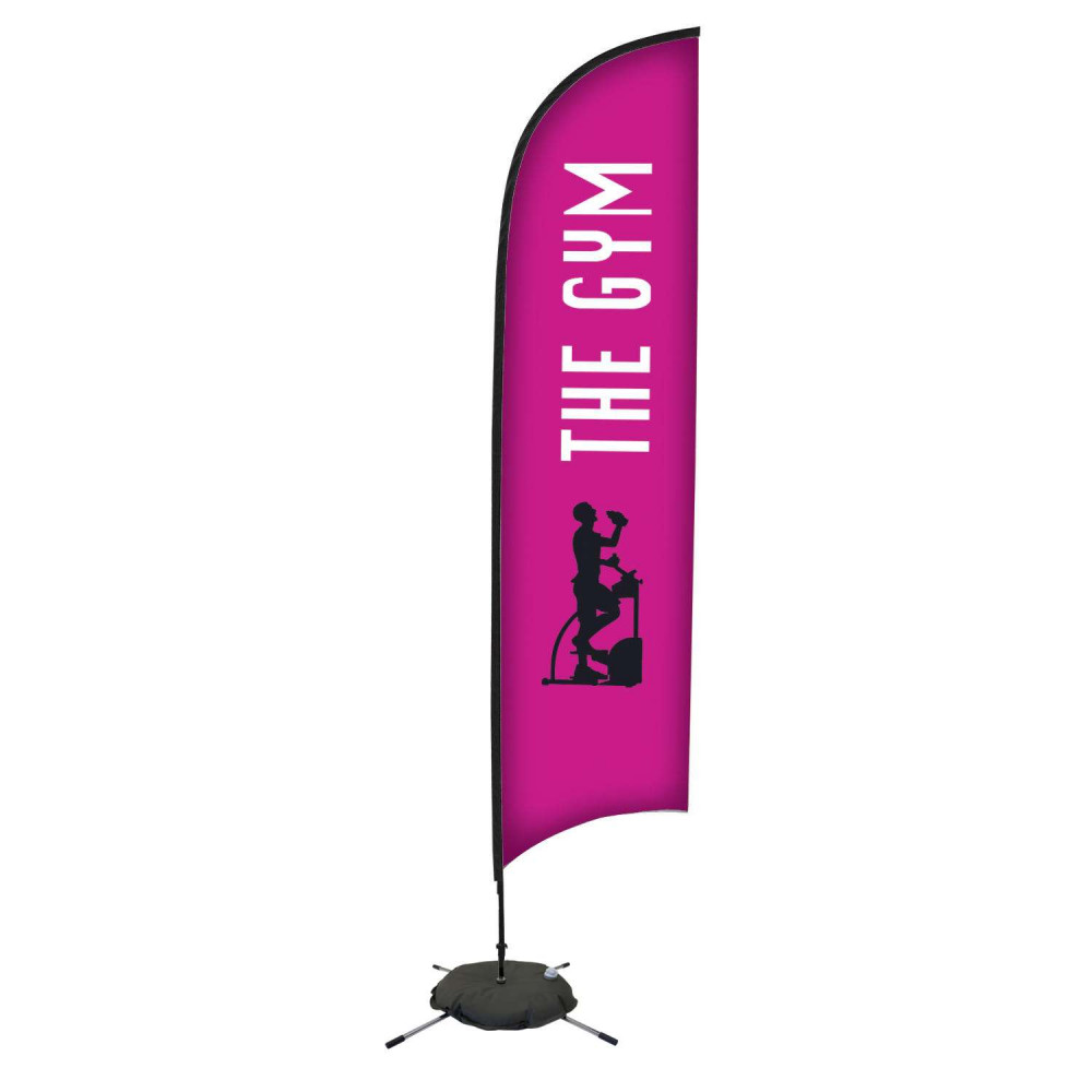 48-Hour Quick Ship 13' Premium Razor Sail Sign Kit (Single-Sided with Scissor Base) 48-Hour Quick Ship 13' Premium Razor Sail Sign Kit (Single-Sided with Scissor Base)