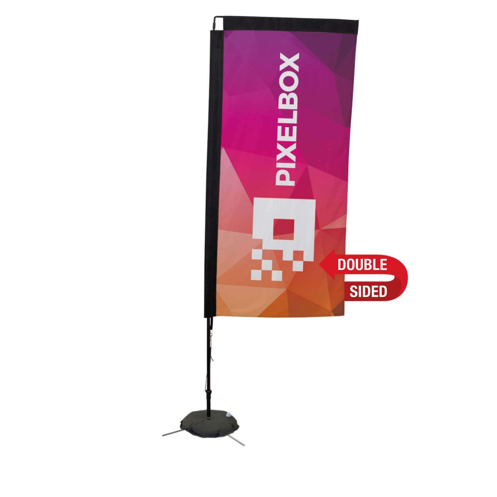 48-Hour Quick Ship 7' Premium Rectangle Sail Sign Kit (Double-Sided with Scissor Base) 48-Hour Quick Ship 7' Premium Rectangle Sail Sign Kit (Double-Sided with Scissor Base)