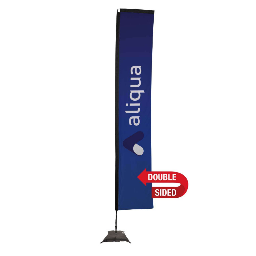 48-Hour Quick Ship 14.5' Premium Rectangle Sail Sign Kit (Double-Sided with Scissor Base) 48-Hour Quick Ship 14.5' Premium Rectangle Sail Sign Kit (Double-Sided with Scissor Base)