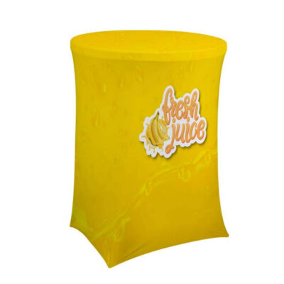 Bar-Height UltraFit Round Table Throw (Full-Color Full Bleed)