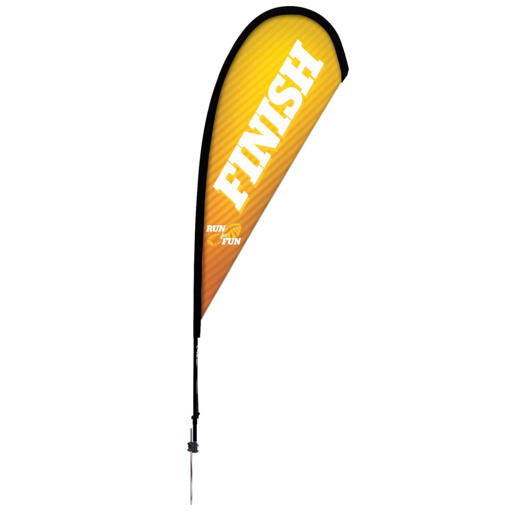 8' Premium Teardrop Sail Sign Kit (Single-Sided with Ground Spike) 8' Premium Teardrop Sail Sign Kit (Single-Sided with Ground Spike)