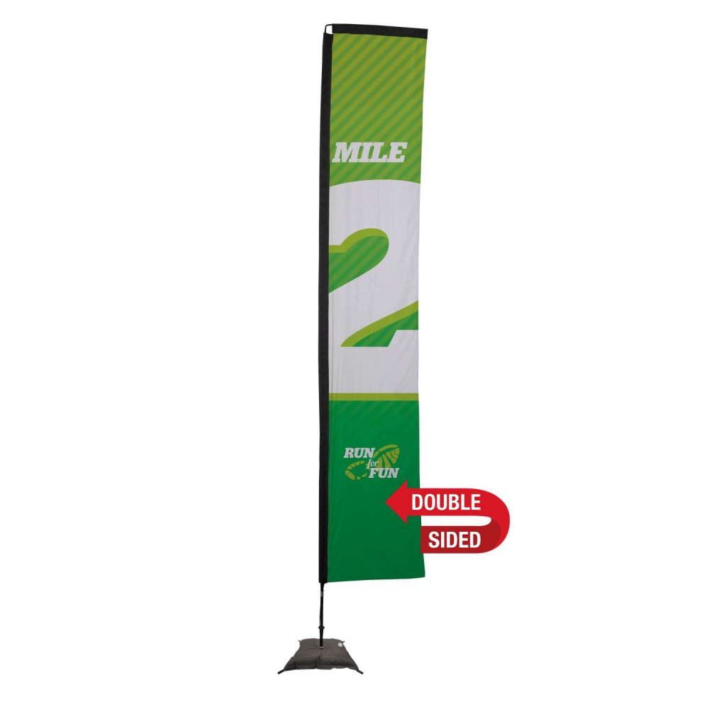 14.5' Premium Rectangle Sail Sign Kit (Double-Sided with Scissor Base) 14.5' Premium Rectangle Sail Sign Kit (Double-Sided with Scissor Base)