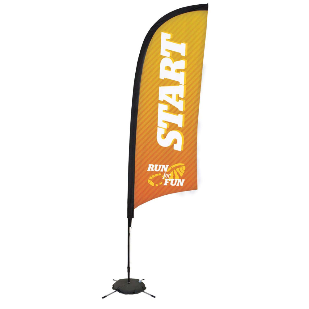 9' Premium Razor Sail Sign Kit (Single-Sided with Scissor Base) 9' Premium Razor Sail Sign Kit (Single-Sided with Scissor Base)