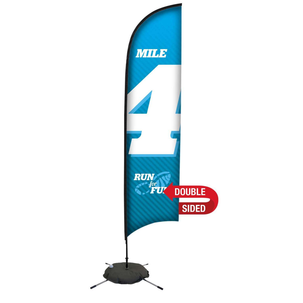 13' Premium Razor Sail Sign Kit (Double-Sided with Scissor Base) 13' Premium Razor Sail Sign Kit (Double-Sided with Scissor Base)