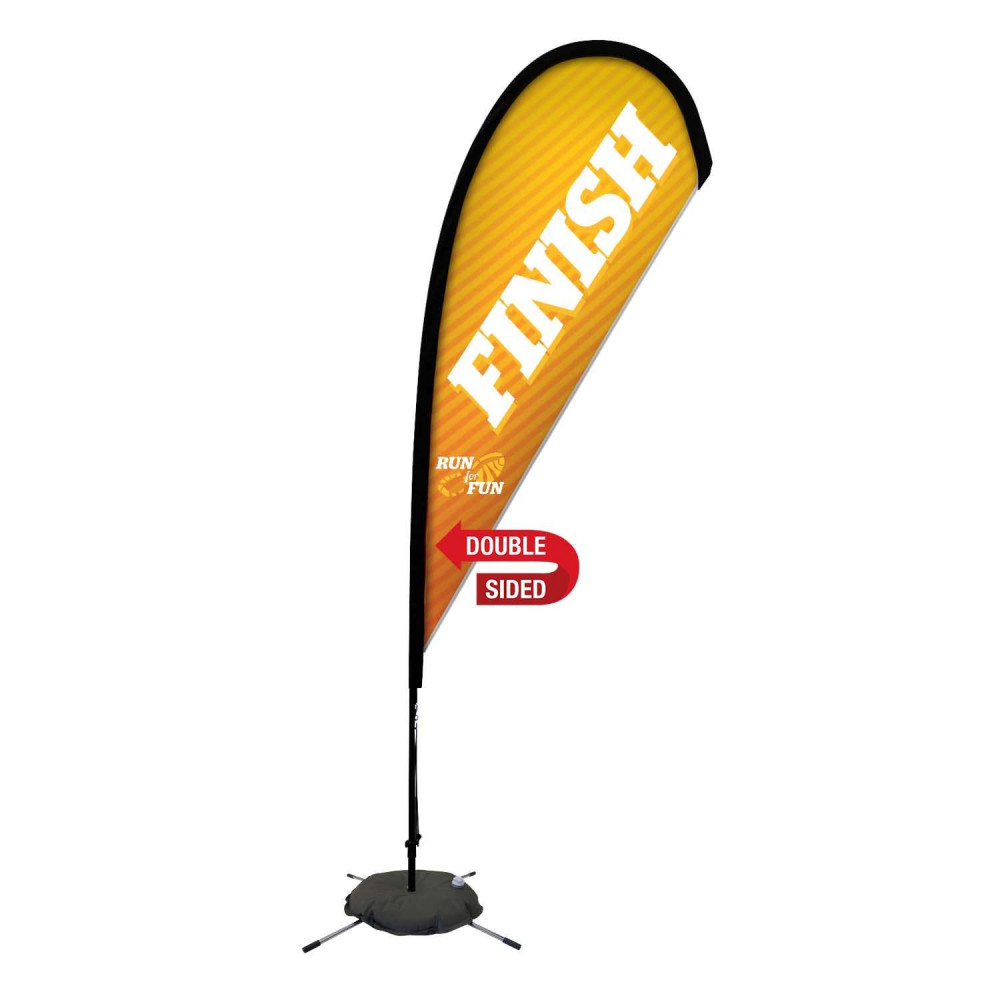 8' Premium Teardrop Sail Sign Kit (Double-Sided with Scissor Base) 8' Premium Teardrop Sail Sign Kit (Double-Sided with Scissor Base)