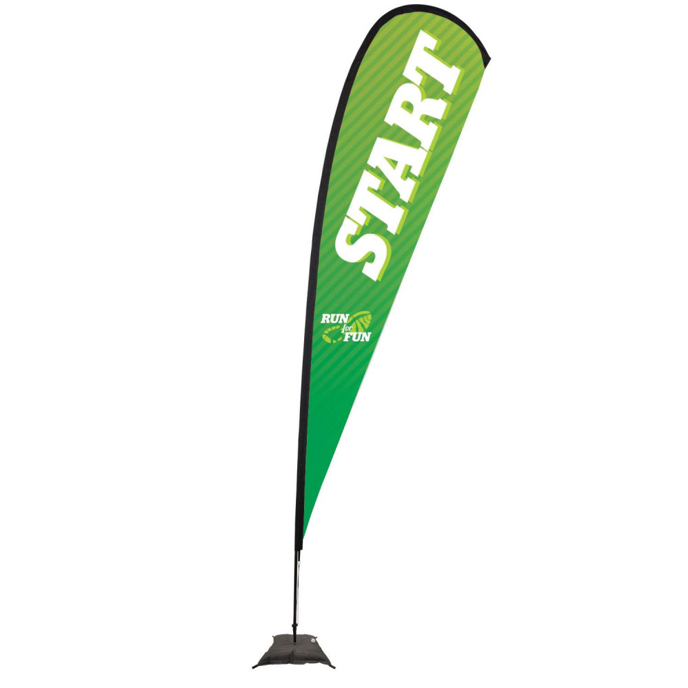 15' Premium Teardrop Sail Sign Kit (Single-Sided with Scissor Base) 15' Premium Teardrop Sail Sign Kit (Single-Sided with Scissor Base)