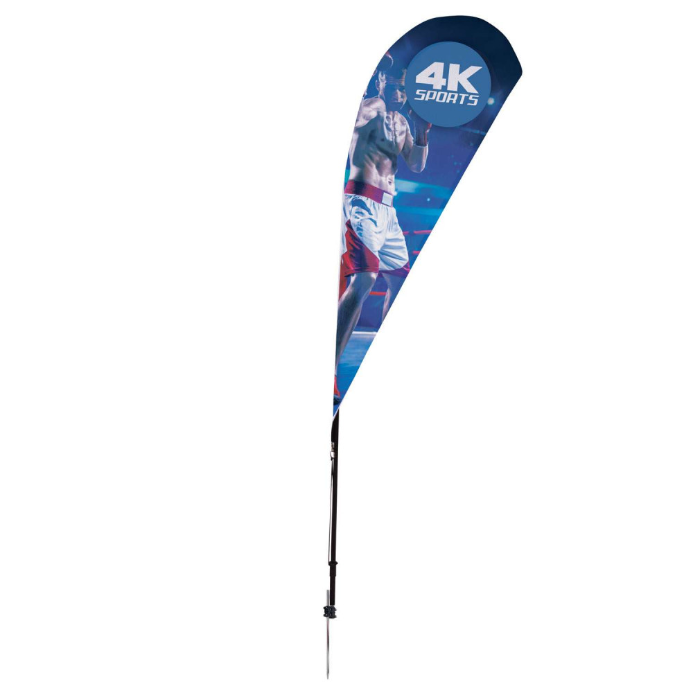 6' Streamline Teardrop Sail Sign Kit (Single-Sided with Ground Spike) 6' Streamline Teardrop Sail Sign Kit (Single-Sided with Ground Spike)