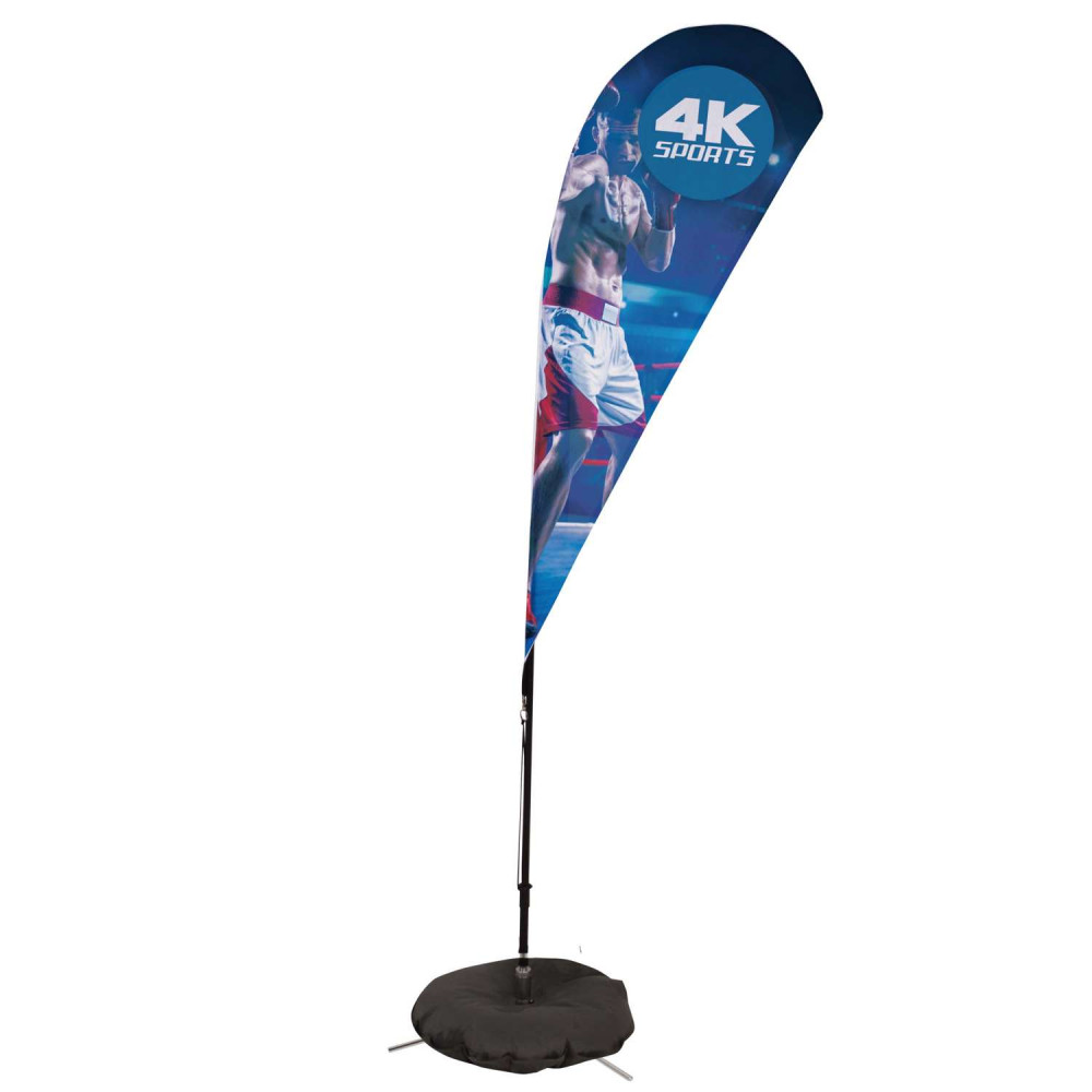 6' Streamline Teardrop Sail Sign Kit (Single-Sided with Scissor Base)