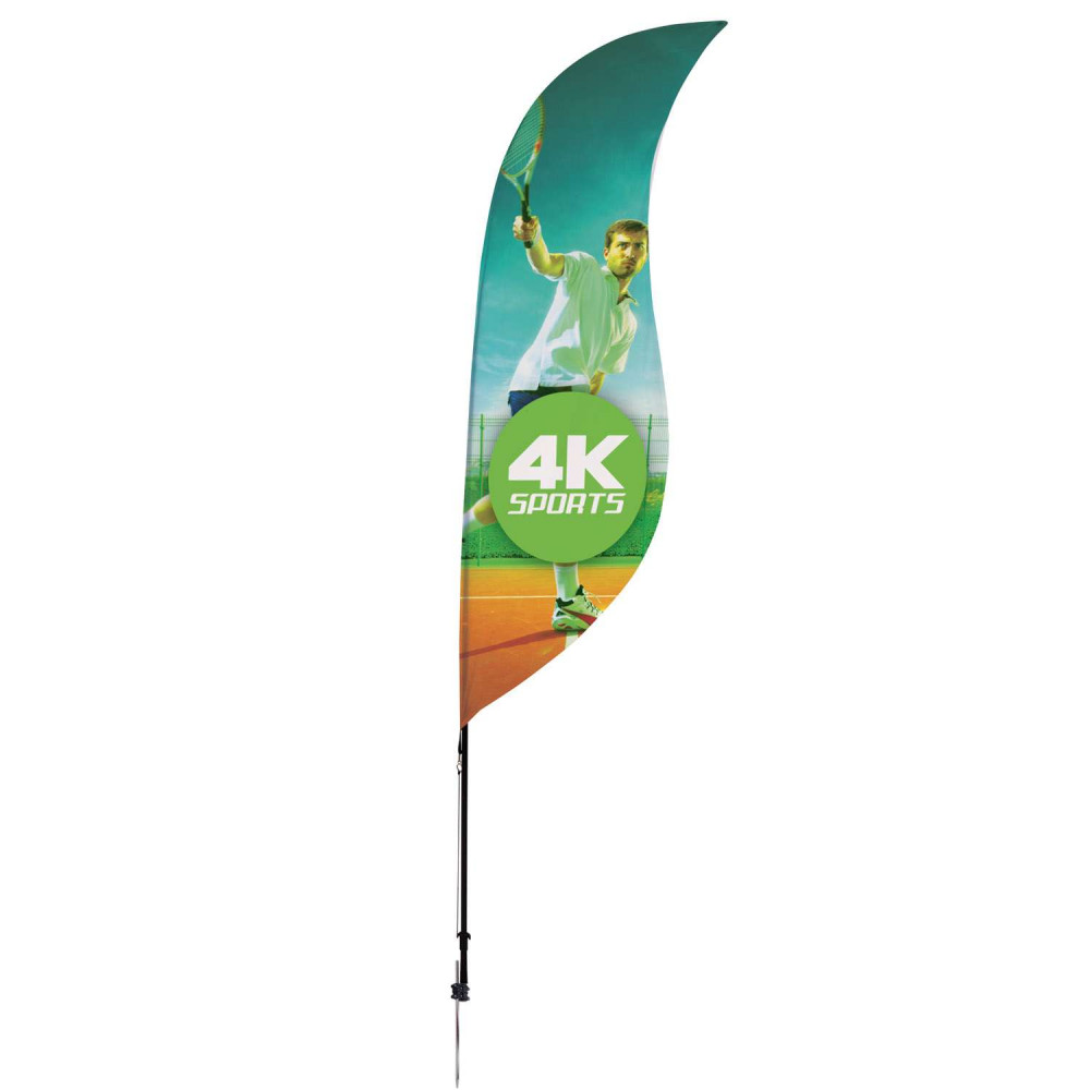 9' Streamline Sabre Sail Sign Kit (Single-Sided with Ground Spike) 9' Streamline Sabre Sail Sign Kit (Single-Sided with Ground Spike)