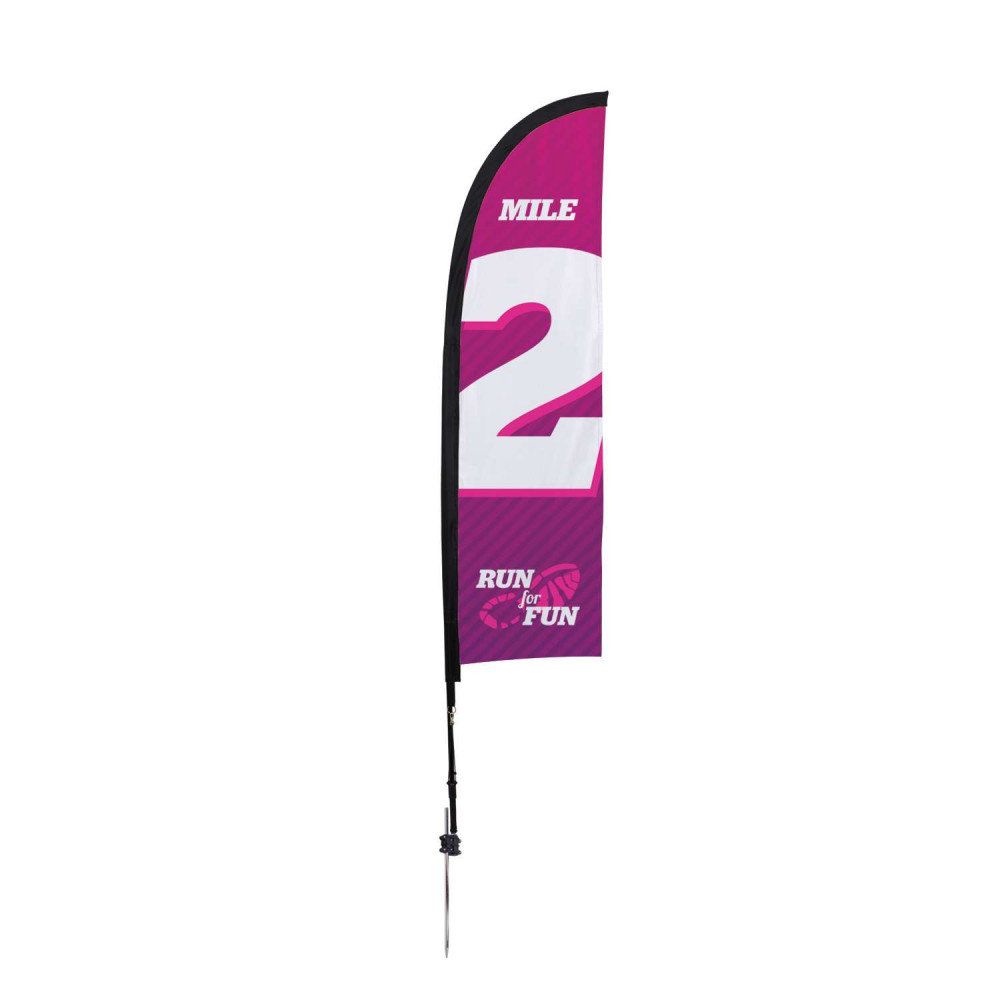 7' Premium Blade Sail Sign Kit (Single-Sided with Ground Spike) 7' Premium Blade Sail Sign Kit (Single-Sided with Ground Spike)