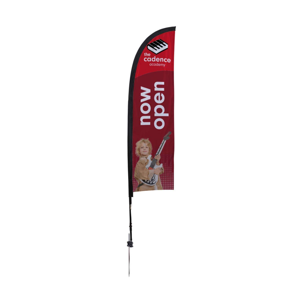 7' Elite Blade Nylon Sail Sign Kit (Single-Sided with Ground Spike) 7' Elite Blade Nylon Sail Sign Kit (Single-Sided with Ground Spike)