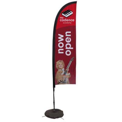 7' Elite Blade Nylon Sail Sign Kit (Single-Sided with Scissor Base)