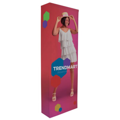 3' Straight Splash Floor Display 4-Sided Kit (Recycled Polyester)