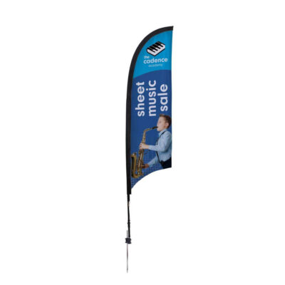 7' Elite Razor Nylon Sail Sign Kit (Single-Sided with Ground Spike)