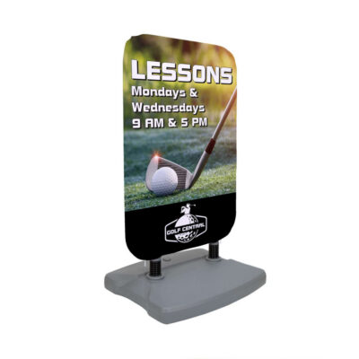 50" EuroFit™ Flex Sign Kit with Ballast Base