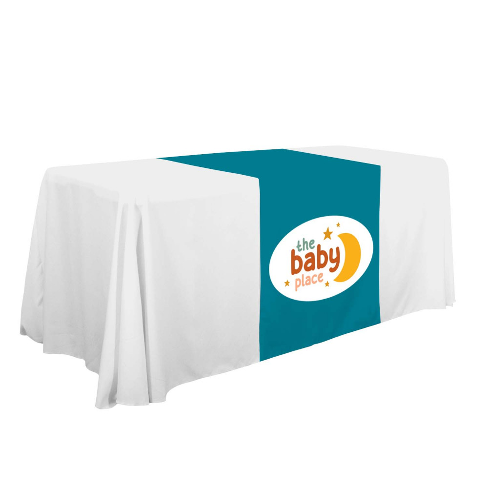 28" LazerLine Table Runner Full-Color Front Only 28" LazerLine Table Runner Full-Color Front Only