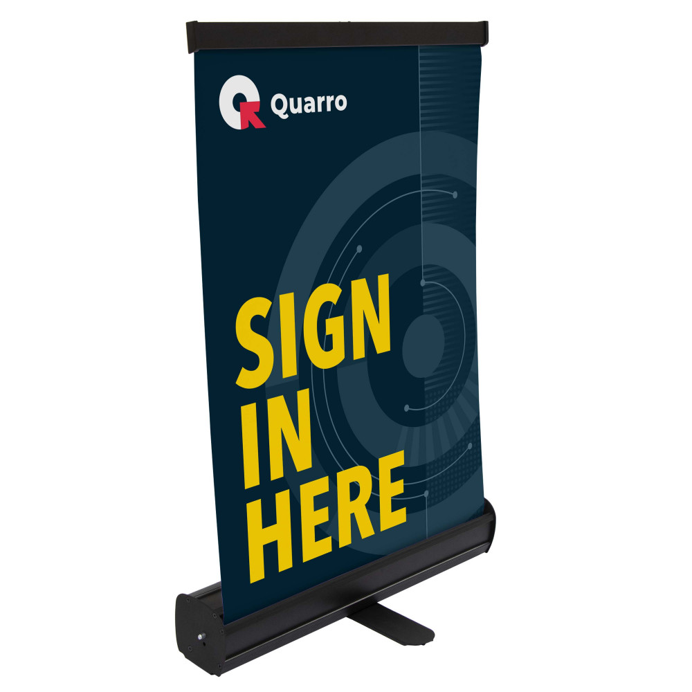 18" Economy Tabletop Retractor Kit (No-Curl Opaque Fabric) 18" Economy Tabletop Retractor Kit (No-Curl Opaque Fabric)