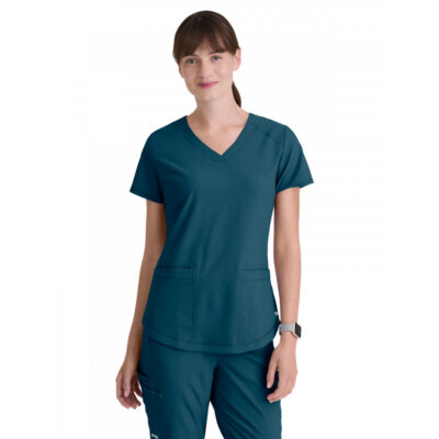 Grey's Anatomy Evolve Stretch - Women's Two-Pocket V-Neck Rhythm Scrub Top