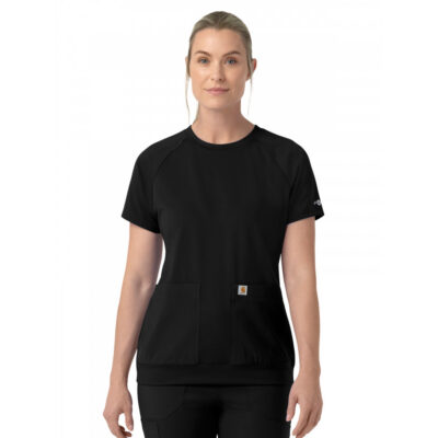 Carhartt Scrubs - Cross-Flex Knits - Women's Two-Pocket Crew Neck Scrub Top