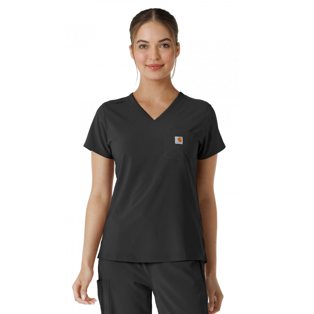 Carhartt Scrubs - Force Cross-Flex - Women's One-Pocket Tuck-In Top Carhartt Scrubs - Force Cross-Flex - Women's One-Pocket Tuck-In Top