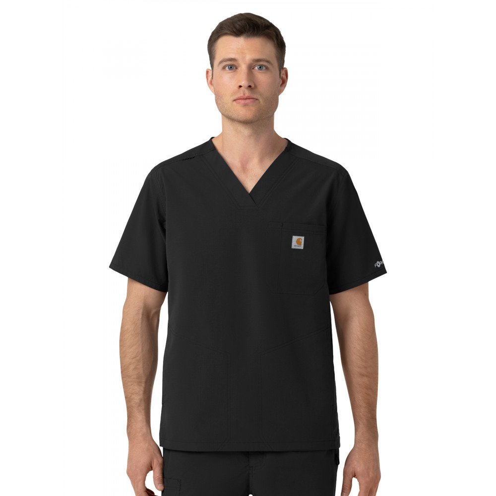 Carhartt Scrubs - Rugged Flex FLD & RSCU- Men's Four-Pocket Ripstop V-Neck Scrub Top