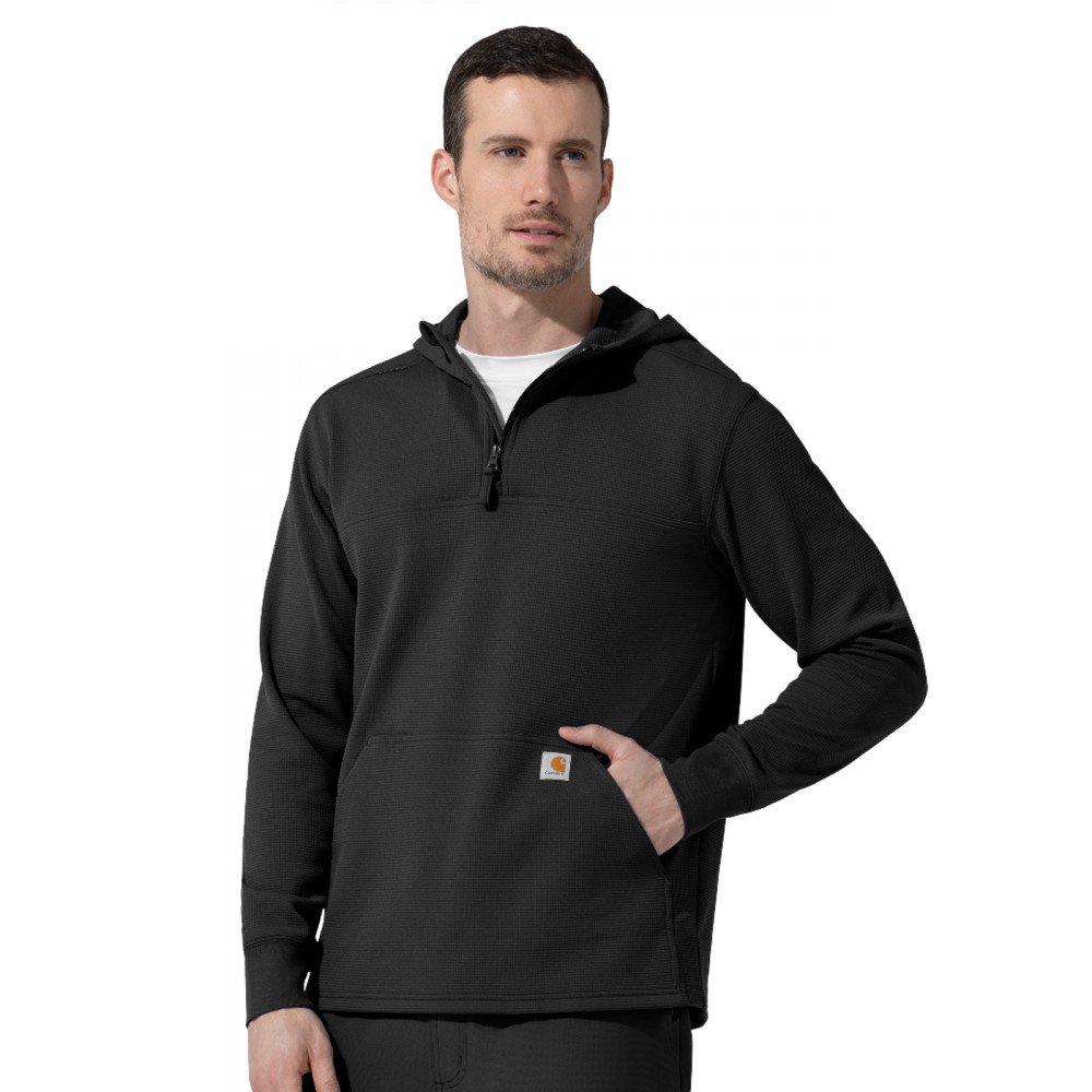 Carhartt Scrubs - Layers - Men's One-Pocket Quarter Zip Waffle Hoodie Carhartt Scrubs - Layers - Men's One-Pocket Quarter Zip Waffle Hoodie