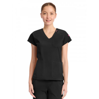 Med Couture - MC AMP KNIT - Women's 3-Pocket V-Neck Top