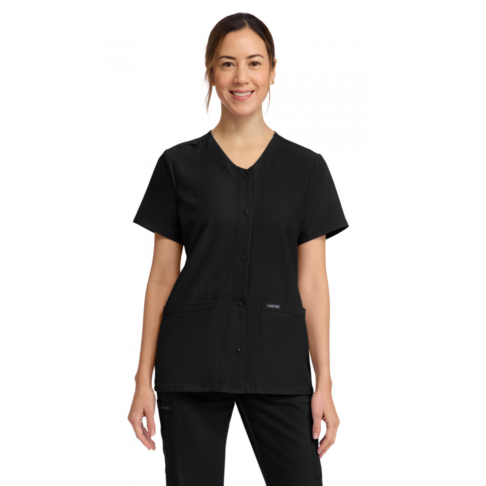 Cherokee - WW Originals Ultra - Women's 2-Pocket Snap-Front Top