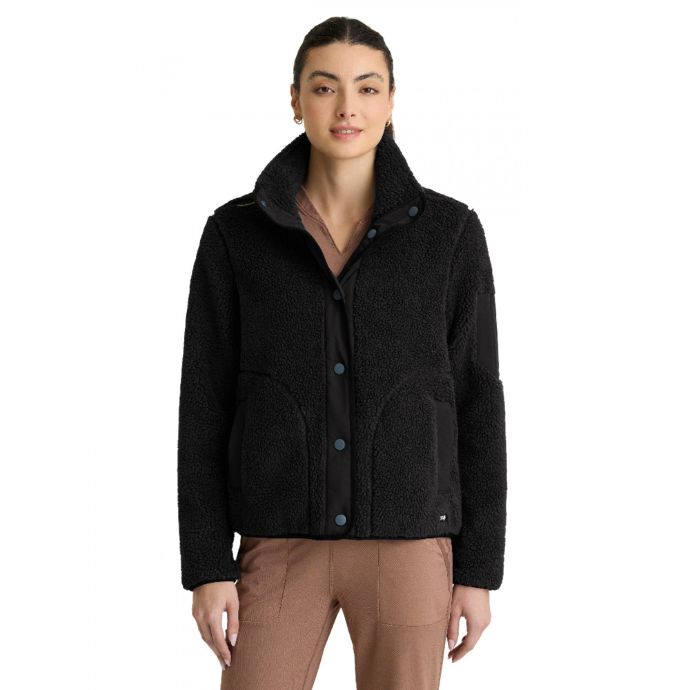 Grey's Anatomy Spandex Stretch - Women's Three-Pocket Sherpa Carol Jacket Grey's Anatomy Spandex Stretch - Women's Three-Pocket Sherpa Carol Jacket