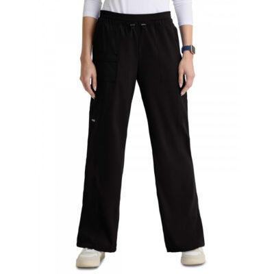 Grey's Anatomy Spandex Stretch - Women's Seven-Pocket Jersey Knit Trim Nina Pant