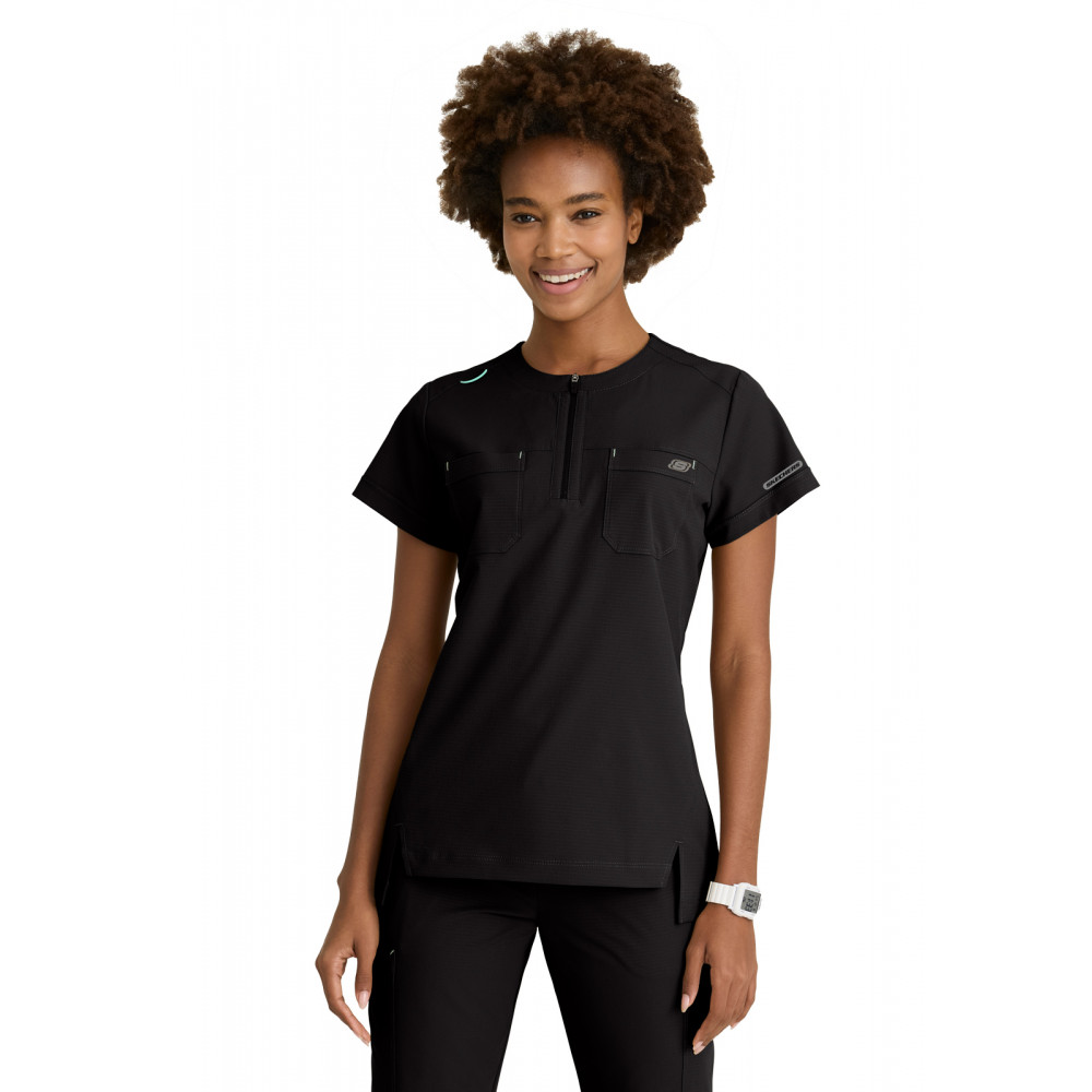Skechers Ripstop Collection - Women's Two-Pocket Round Neck Trek Scrub Top