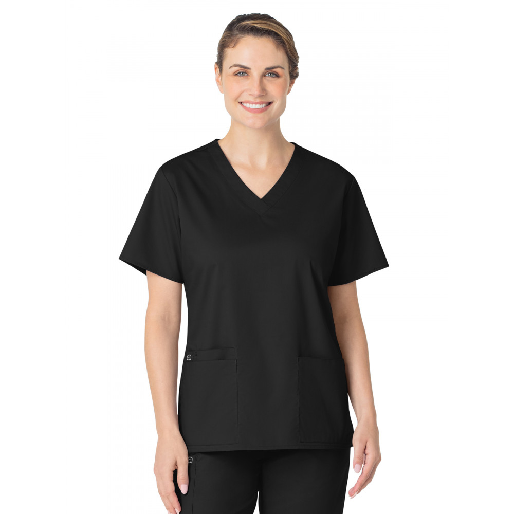 Wink - WORK - Women's Four-Pocket V-Neck Top