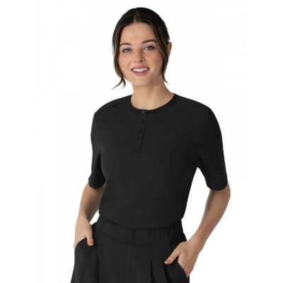 Wink - Renew - Women's Two-Pocket Tuck-In Henley Scrub Top