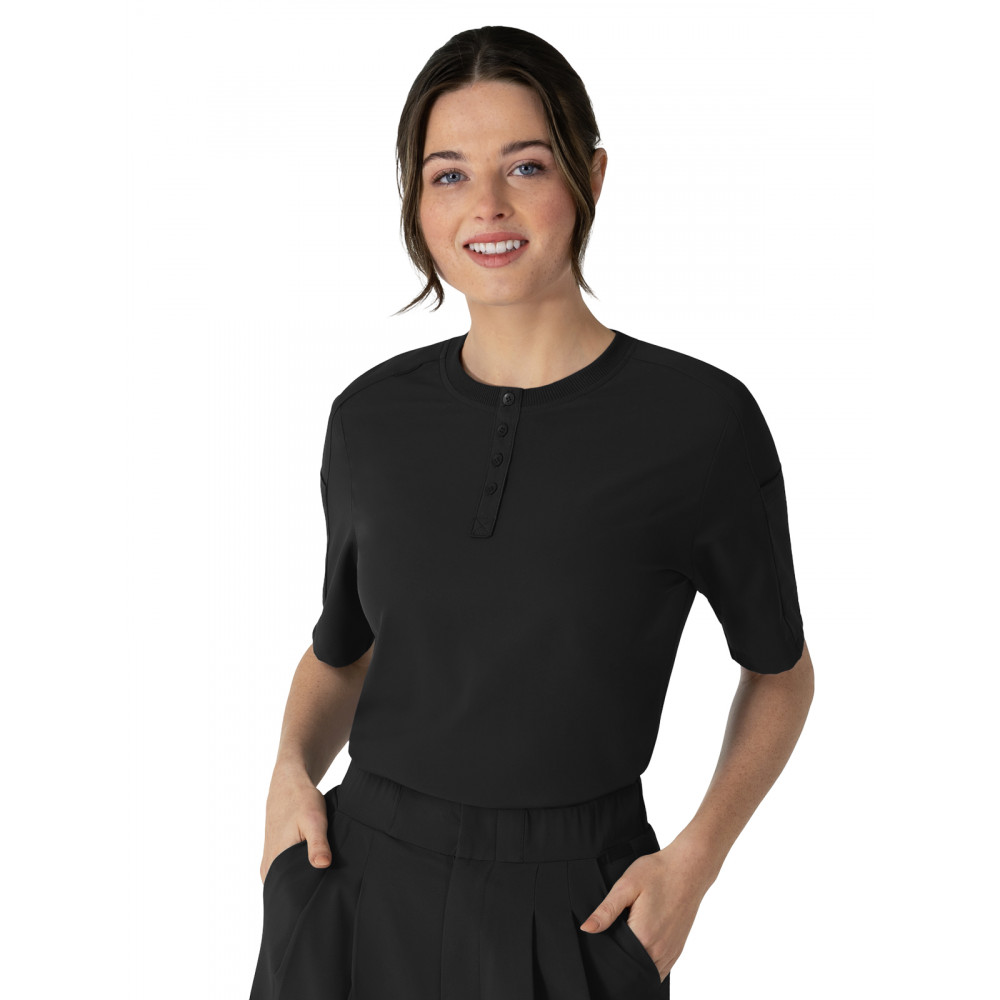 Wink - Renew - Women's Two-Pocket Tuck-In Henley Scrub Top Wink - Renew - Women's Two-Pocket Tuck-In Henley Scrub Top