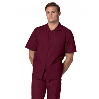 Adar - Universal - Men's Zippered Short Sleeve Jacket