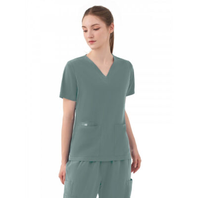 Parkley Quantum - Women's Five-Pocket AURORA V-Neck Top