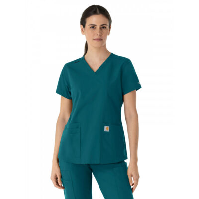 Carhartt Scrubs - Force Essentials - Women's Five-Pocket Modern Fit V-Neck Top