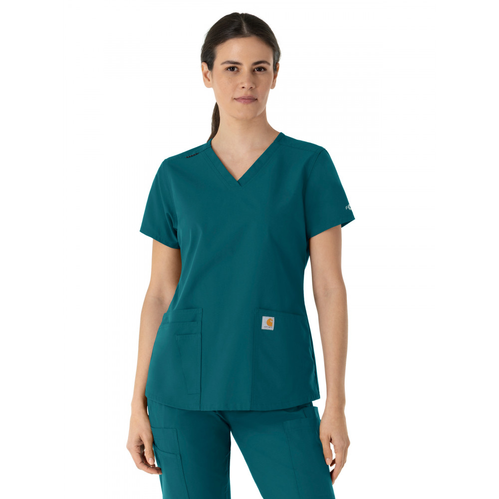 Carhartt Scrubs - Force Essentials - Women's Five-Pocket Modern Fit V-Neck Top Carhartt Scrubs - Force Essentials - Women's Five-Pocket Modern Fit V-Neck Top