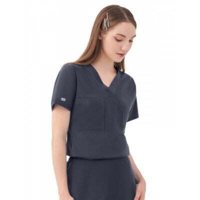 Parkley Quantum - Women's Two-Pocket LUNA Tuck Band V-Neck Top