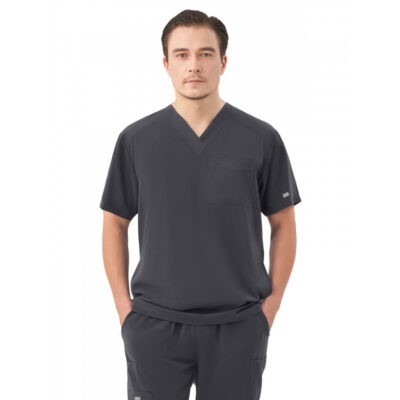 Parkley Quantum - Men's Three-Pocket RYDER V-Neck Scrub Top